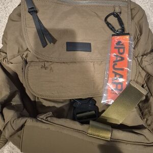 Parachute Nylon Backpack In Green